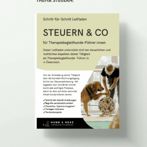 Leitfaden: "Steuern und Co" für Therapiehundeführer:innen
