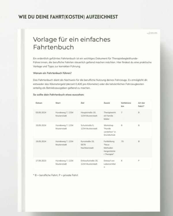 Leitfaden: "Steuern und Co" für Therapiehundeführer:innen – Bild 6
